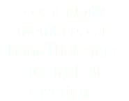 Community members can bring their guns to city hall meetings.