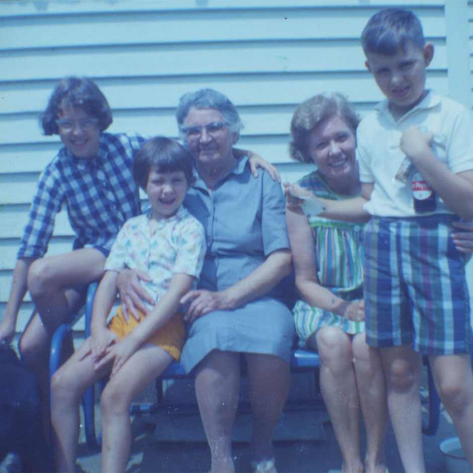 Bubba as a child and family members.